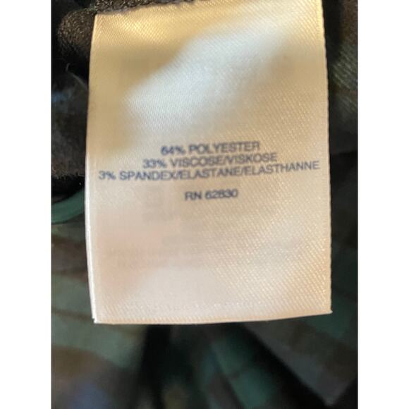 Lands’ End Tartan Plaid Pants Blackwatch Slim Leg Mid Rise Sz 12T Preppy Classic - Picture 5 of 9